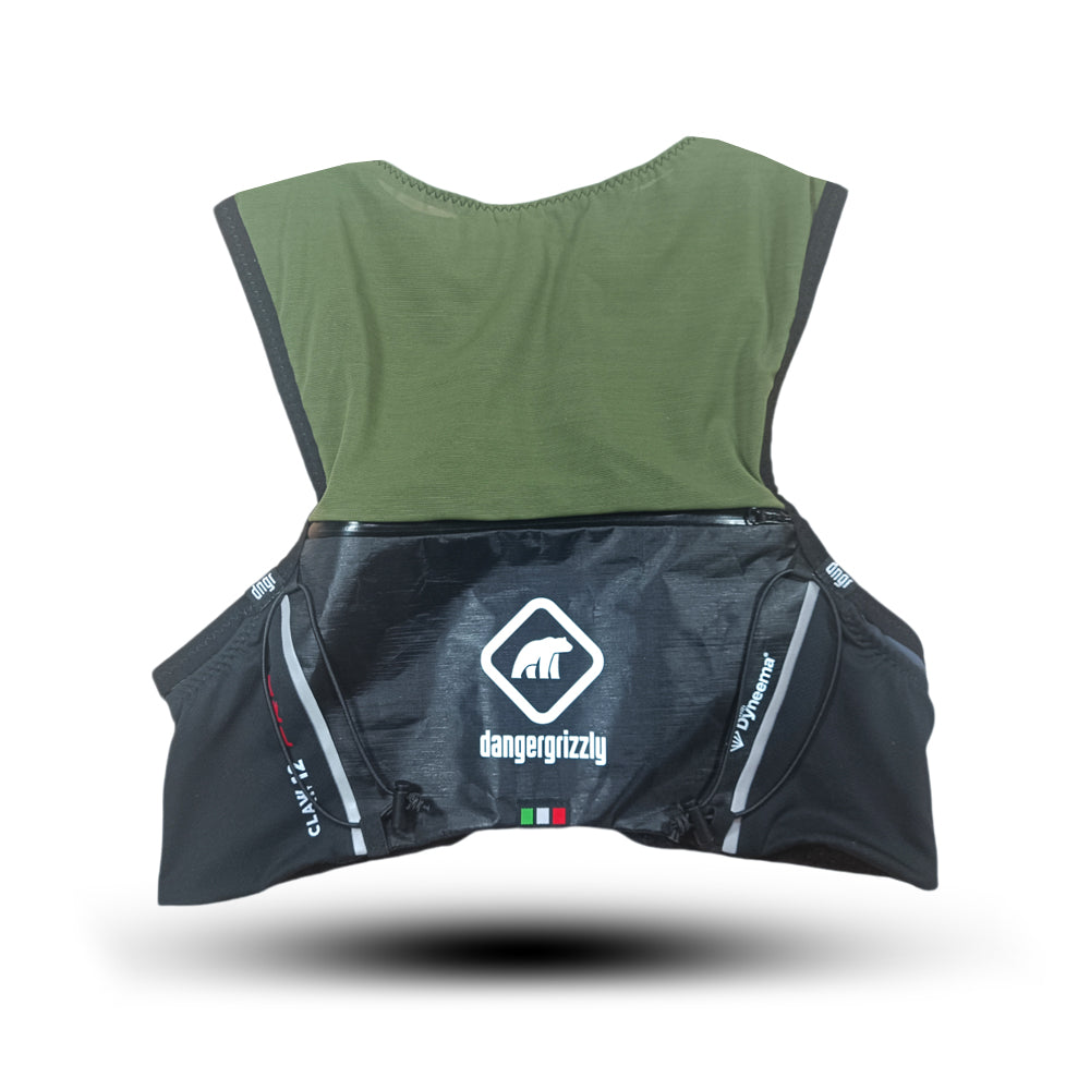 Claw 12L PRO Vest - DINOSAUR/BLACK with Black Dyneema Pocket